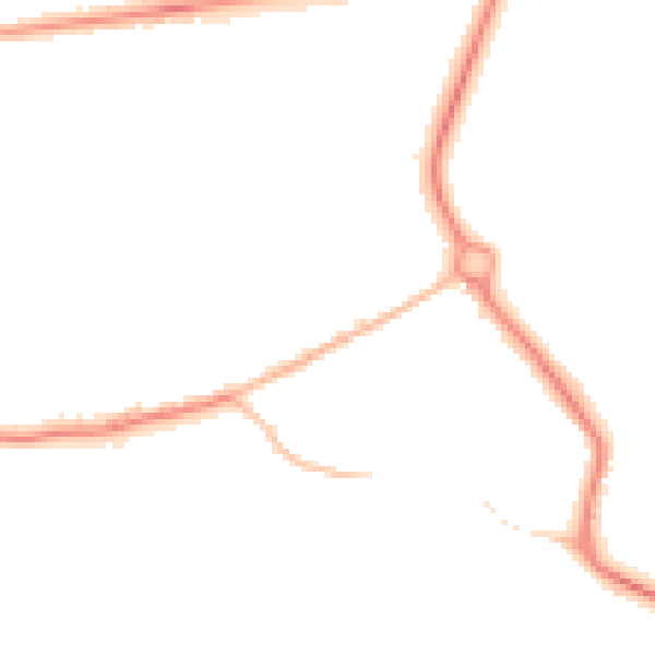 Night-time road noise heatmap for TW17 8JH
