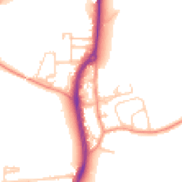 Daytime road noise heatmap for TW17 8SE