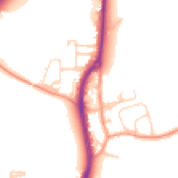 Daytime road noise heatmap for TW17 8SF