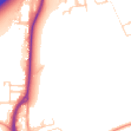 Daytime road noise heatmap for TW17 8TF