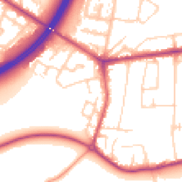 Daytime road noise heatmap for TW17 9AF