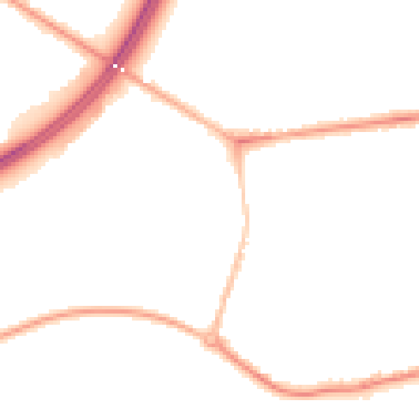 Night-time road noise heatmap for TW17 9AF