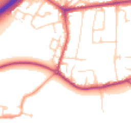 Daytime road noise heatmap for TW17 9BE