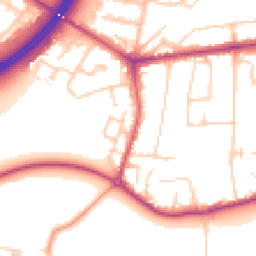 Daytime road noise heatmap for TW17 9BN