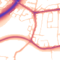 Daytime road noise heatmap for TW17 9BS