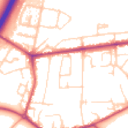 Daytime road noise heatmap for TW17 9DP