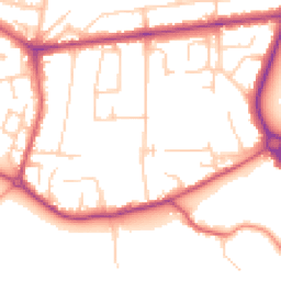 Daytime road noise heatmap for TW17 9EJ