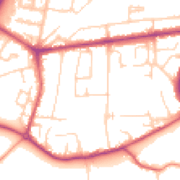 Daytime road noise heatmap for TW17 9EW