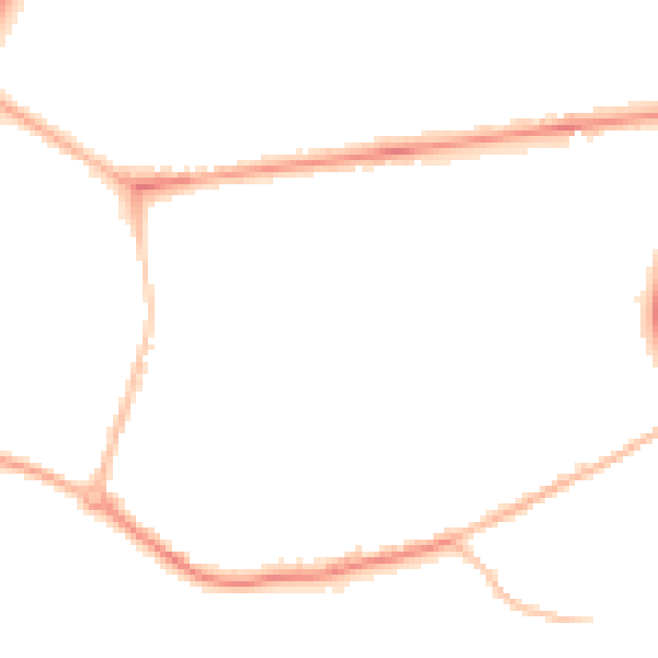 Night-time road noise heatmap for TW17 9EW