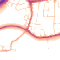 Daytime road noise heatmap for TW17 9HE