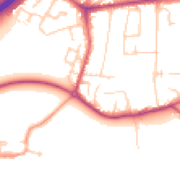 Daytime road noise heatmap for TW17 9HG