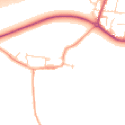 Daytime road noise heatmap for TW17 9JX
