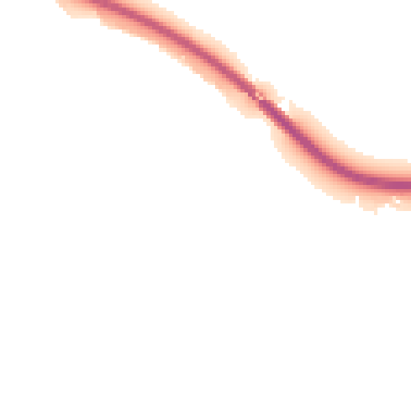 Night-time road noise heatmap for TW18 1AD