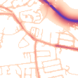 Daytime road noise heatmap for TW18 1AU