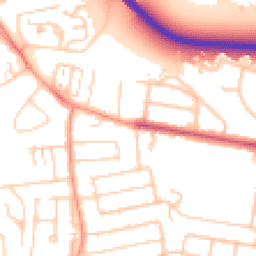 Daytime road noise heatmap for TW18 1BF