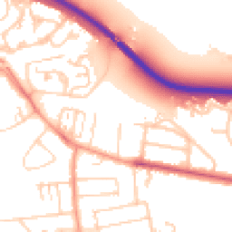 Daytime road noise heatmap for TW18 1BY