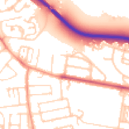 Daytime road noise heatmap for TW18 1DD