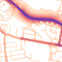 Daytime road noise heatmap for TW18 1DL