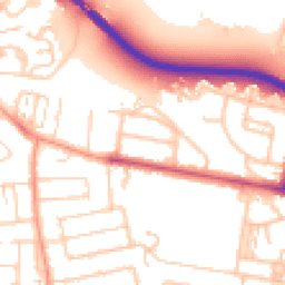 Daytime road noise heatmap for TW18 1DR