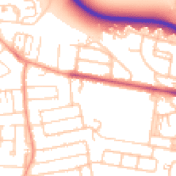 Daytime road noise heatmap for TW18 1GN