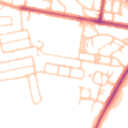 Daytime road noise heatmap for TW18 1LY