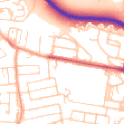 Daytime road noise heatmap for TW18 1PE