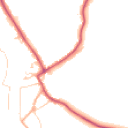 Daytime road noise heatmap for TW18 1RZ