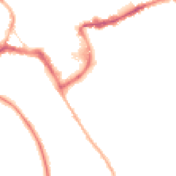 Night-time road noise heatmap for TW18 2AF