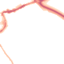 Night-time road noise heatmap for TW18 2BL