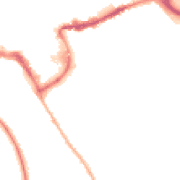 Night-time road noise heatmap for TW18 2DL