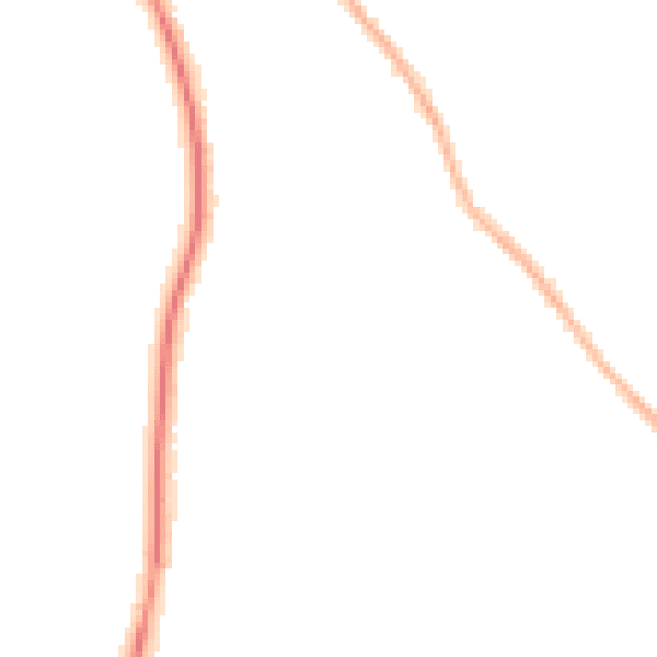 Night-time road noise heatmap for TW18 2HE