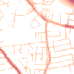 Daytime road noise heatmap for TW18 2RB