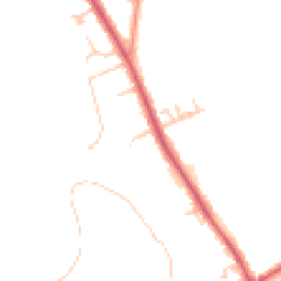Daytime road noise heatmap for TW18 2SW
