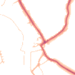 Daytime road noise heatmap for TW18 2TF