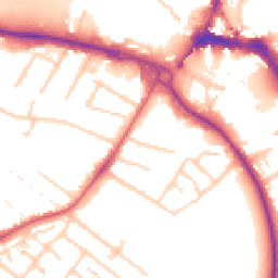Daytime road noise heatmap for TW18 3HS