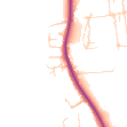 Daytime road noise heatmap for TW18 3LL
