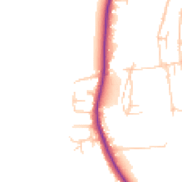 Daytime road noise heatmap for TW18 3NP