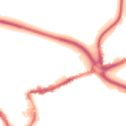 Night-time road noise heatmap for TW18 4HA