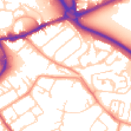 Daytime road noise heatmap for TW18 4LS