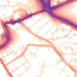 Daytime road noise heatmap for TW18 4NL