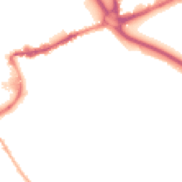 Night-time road noise heatmap for TW18 4NL