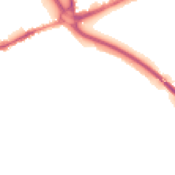 Night-time road noise heatmap for TW18 4NX