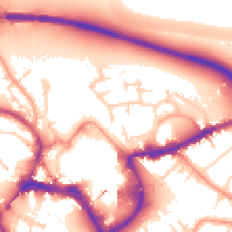 Daytime road noise heatmap for TW18 4RR