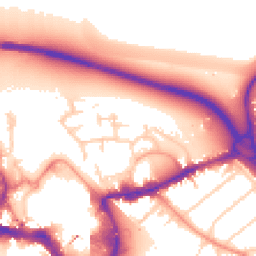 Daytime road noise heatmap for TW18 4RY