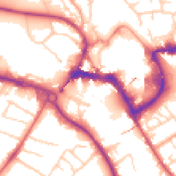 Daytime road noise heatmap for TW18 4RZ