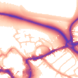 Daytime road noise heatmap for TW18 4SW