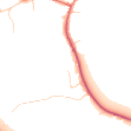 Daytime road noise heatmap for TW19 5AB