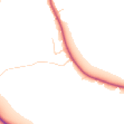 Daytime road noise heatmap for TW19 5AD