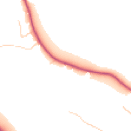 Daytime road noise heatmap for TW19 5AG