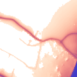 Daytime road noise heatmap for TW19 5AJ